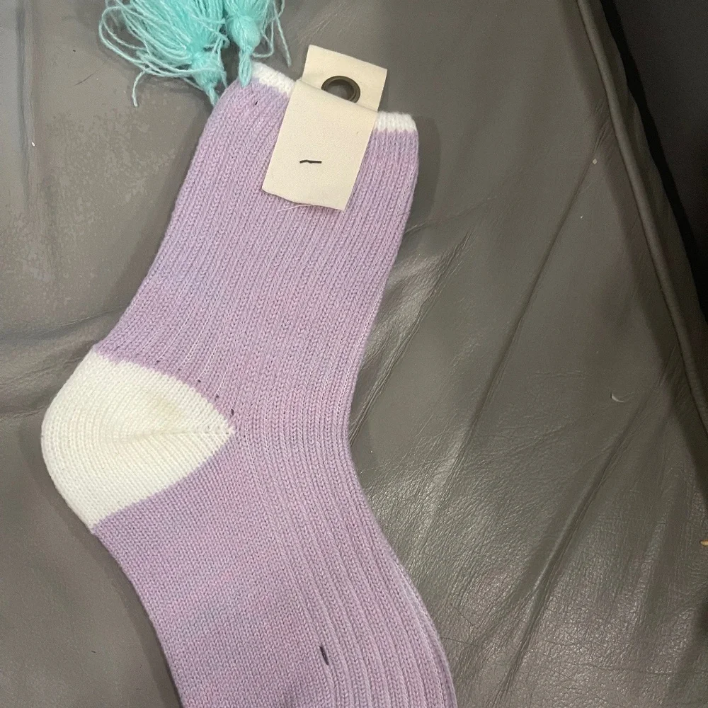 Free people socks with tassels